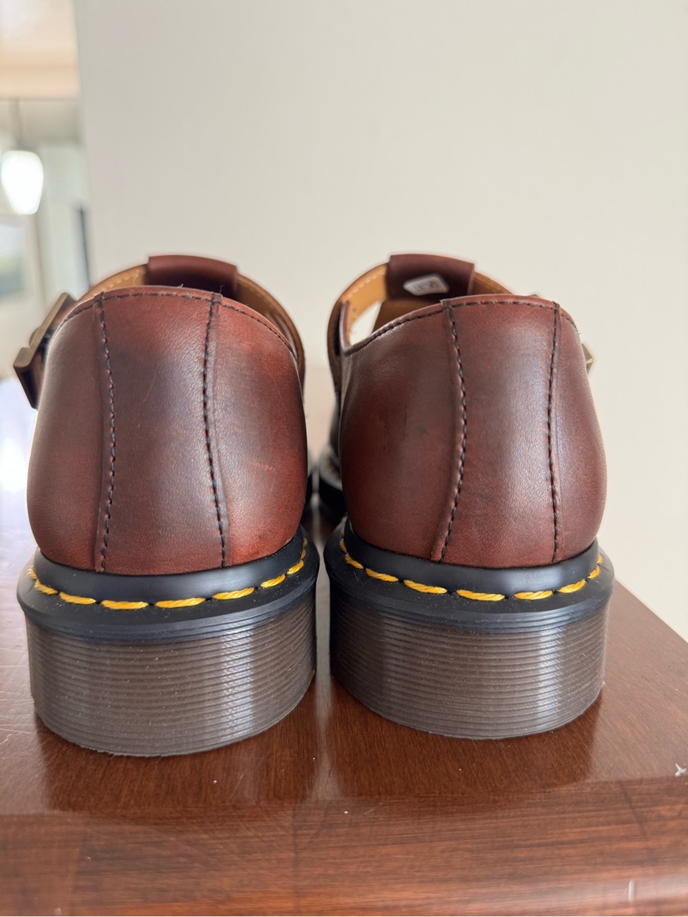 Dr. Martens Brown T-Bar Mary Jane Shoes - Picture 6 of 6